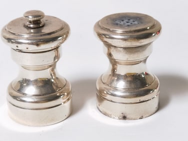 Pr. of Italian Sterling Silver Salt/Pepper Shakers