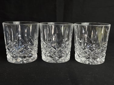 (3) Marquis by Waterford Crystal Whiskey Glasses