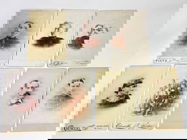 (7) Antique Signed Photos