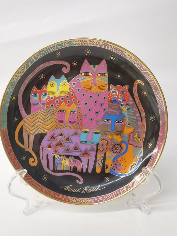 Limited Ed. Franklin Mint Fabulous Felines Plate: Limited Ed. Franklin Mint Fabulous Felines Plate, 8.25in