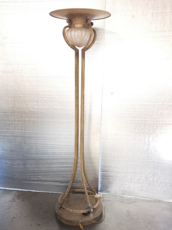 Fine Art Lamps Torchiere "Bulb Onion" Floor Lamp: Fine Art Lamps Torchiere "Bulb Onion" Floor Lamp, 74in by 19.5in