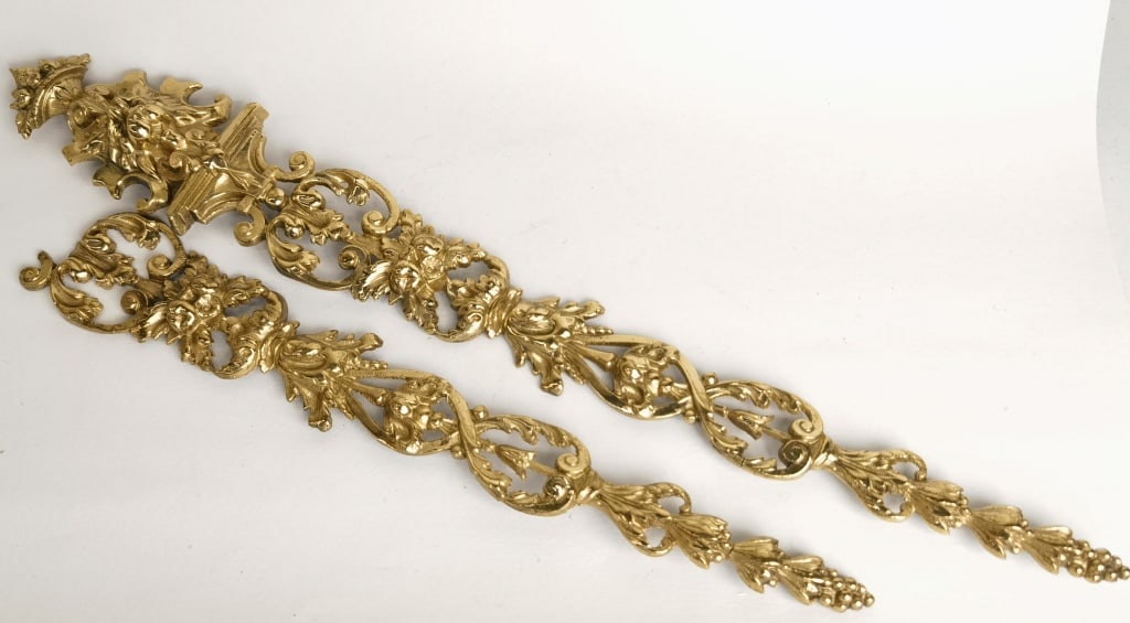 (2) Vintage Gilt Bronze Ornaments (1 of 4)