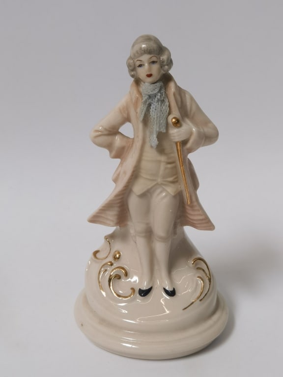 Vintage Dresden Germany Porcelain Gentleman: Vintage Dresden Germany Porcelain Gentleman, 5.75in