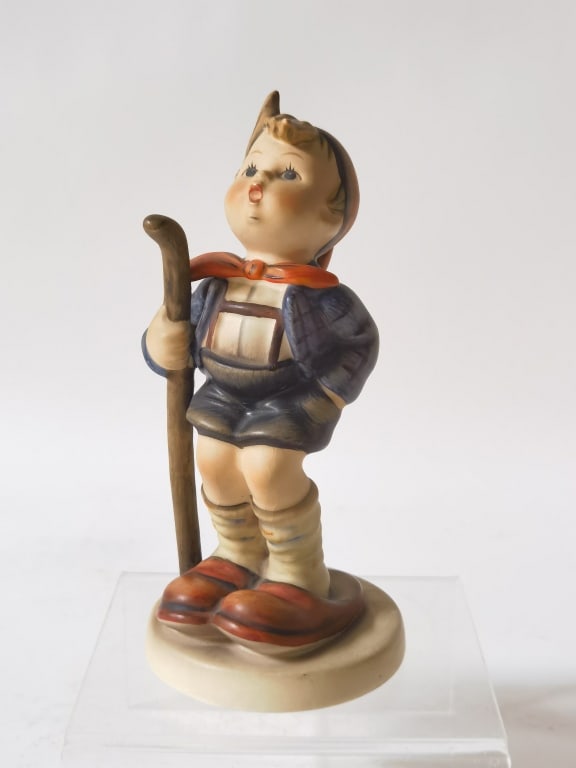 Goebel Hummel Porcelain "Little Hiker" Figurine: Goebel Hummel Porcelain "Little Hiker" Figurine, 5.5in