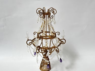 Chandelier Brass Christmas Tree Topper