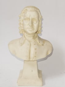 Vintage Resin Johann Sebastian Bach Bust