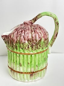 Vintage Shafford Porcelain Asparagus Water Pitcher