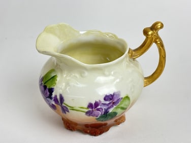 Vintage JPL France Porcelain Hand Painted Creamer