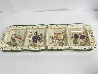 Vintage La Toscana Pamela Gladding Snack Tray