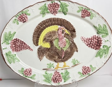 Vintage California Made Ceramic Turkey Charger