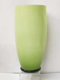 Bright Green Glass Decor Flower Vase