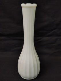 Vintage Carr-Lowrey Glass White Milk Glass Vase