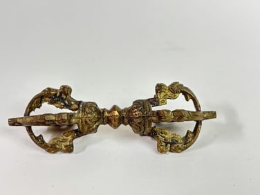 Chinese Tibetan Bronze Religious Scepter