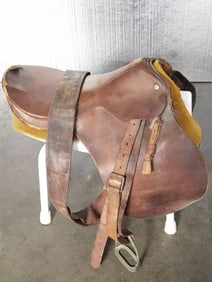 Vintage Leather Saddle