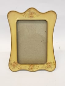 Vintage Enameled Metal Photo Frame