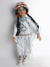 Vintage Native American Porcelain Doll