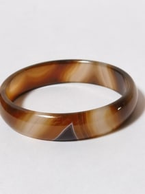 Natural Agate Bangle Bracelet