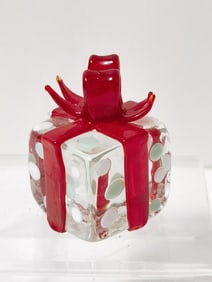 Vintage Murano Italy Art Glass Present Box