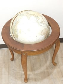 Vintage Wood Frame Globe