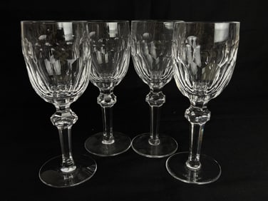 (4) Waterford Crystal Curraghmore (Cut) Claret Win