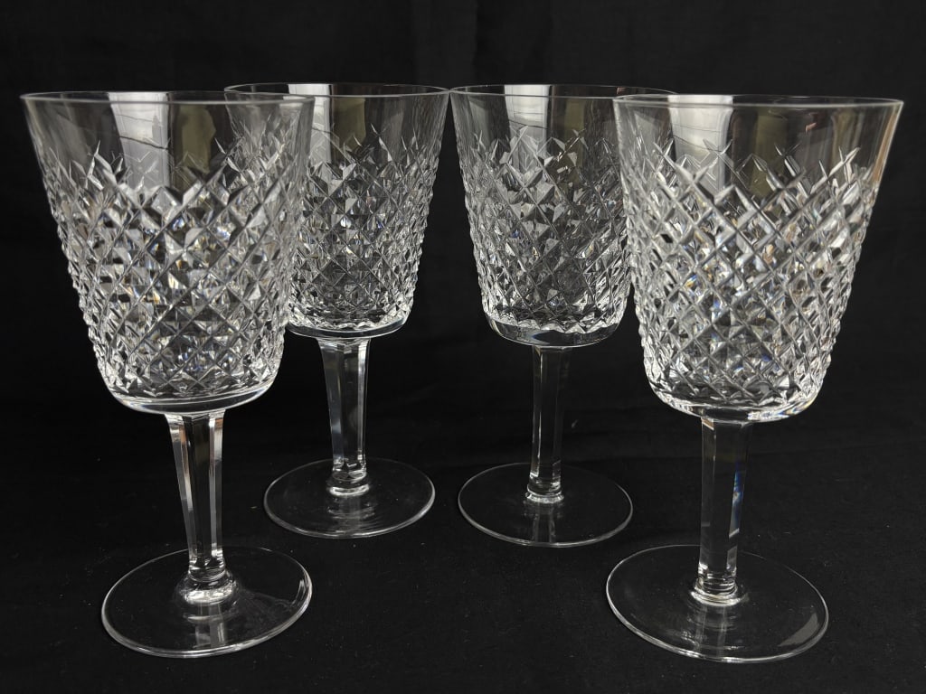 (4) Waterford Crystal Alana Claret Wine Glasses (1 of 5)
