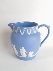 Vintage Wedgwood Porcelain Jasperware Water Pitche