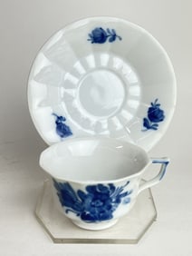 Royal Copenhagen Porelain Blue Flower Cup Set