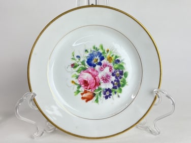 Vintage B&G Denmark Porcelain Floral Plate
