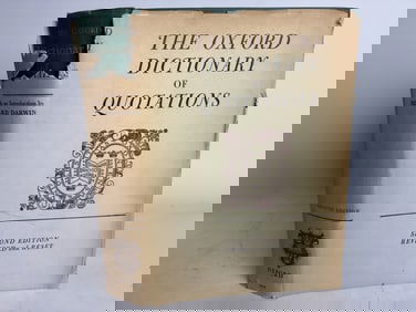 1955 The Oxford Dictionary of Quotations