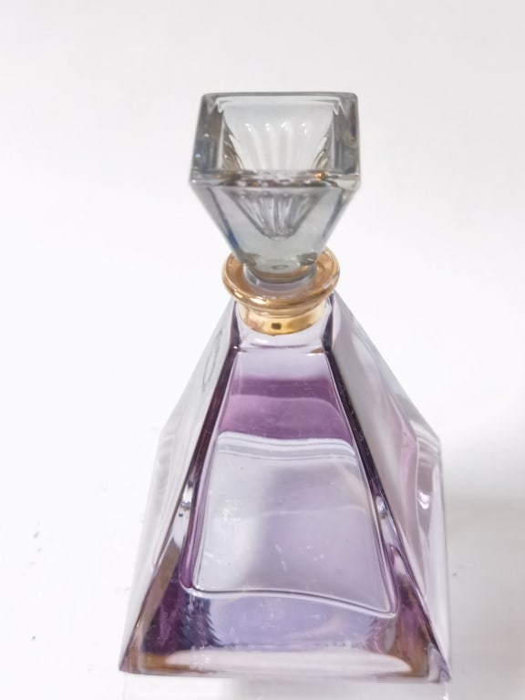 Vintage Italian Illusions Lead Crystal Perfume Bot - 2