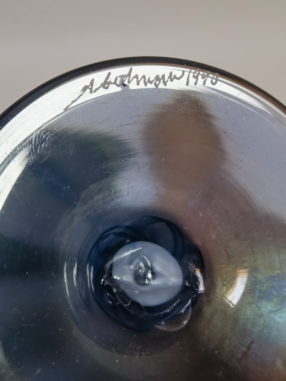 1990 Vintage Stuart Abelman Iridescent Pulled Feat - 4