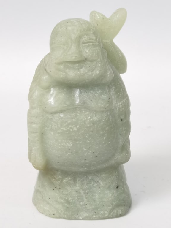 Natural Jade Carved Buddha (1 of 3)