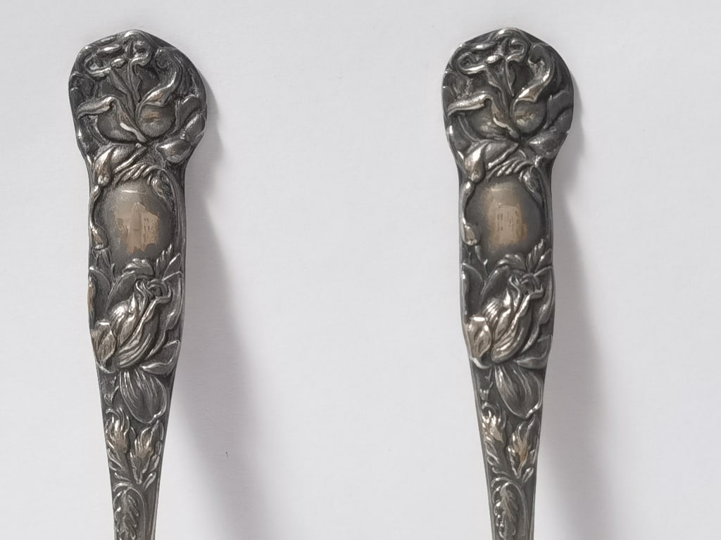 (2) Vintage Silver Plated Spoons - 2