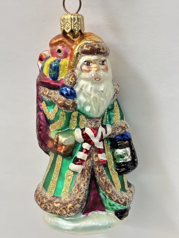 Vintage Glass Santa Claus Ornament (1 of 3)