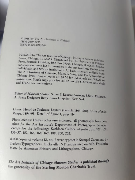 1986 Museum Studies - 3