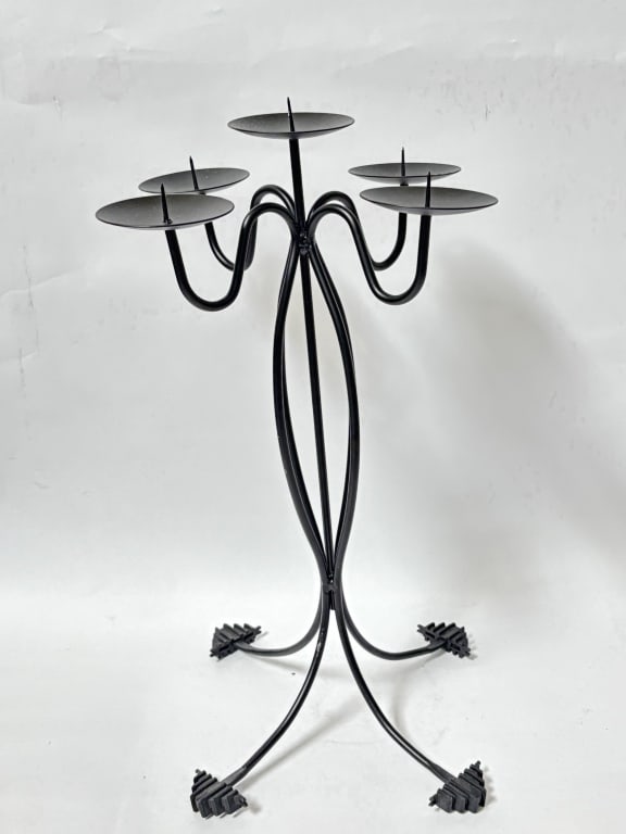 Metal Five-Head Candlestick (1 of 3)