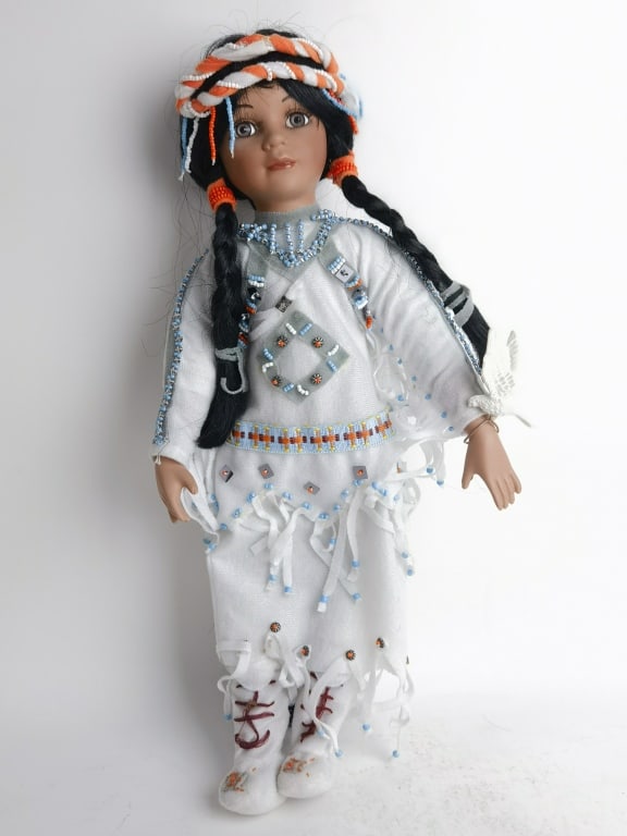Vintage Native American Porcelain Doll (1 of 4)