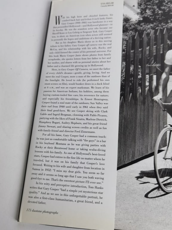 1999 Gary Cooper Off Camera - 2