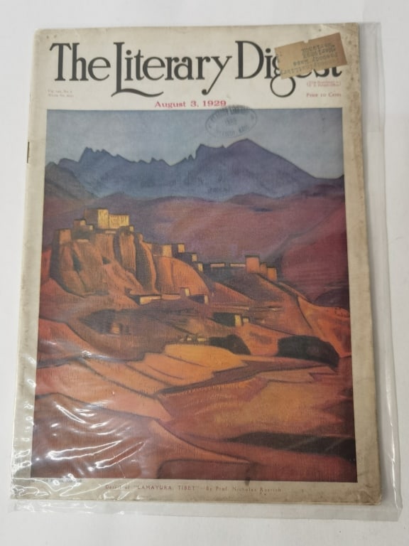 1929 The Literary Digest, Aug. Issue: 1929 The Literary Digest, Aug. Issue, 12in