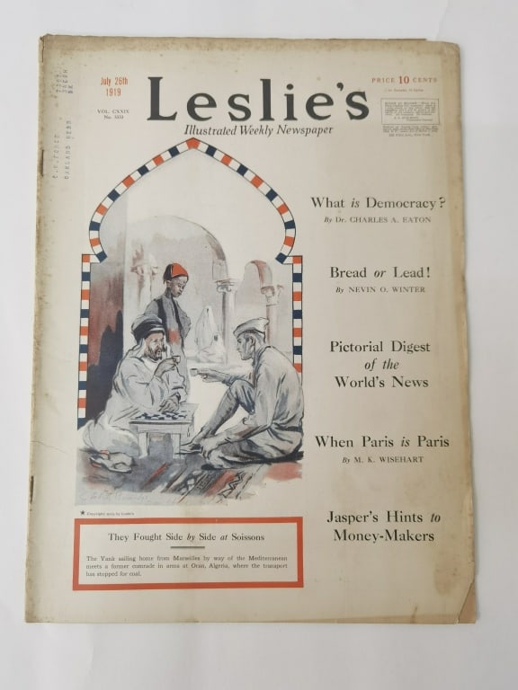 1919 Leslie's Weekly, Jul Issue: 1919 Leslie's Weekly, Jul Issue, 14in
