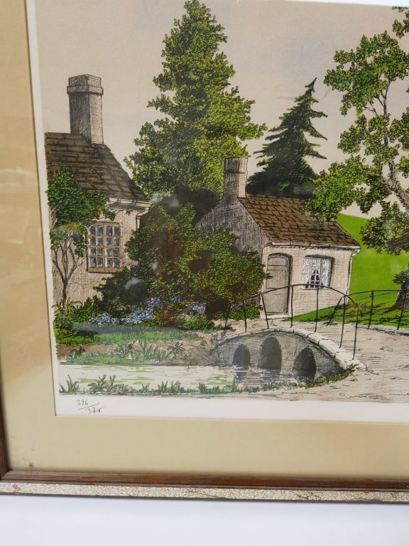 Limited Ed. Signed Landscape Etching Print - 2