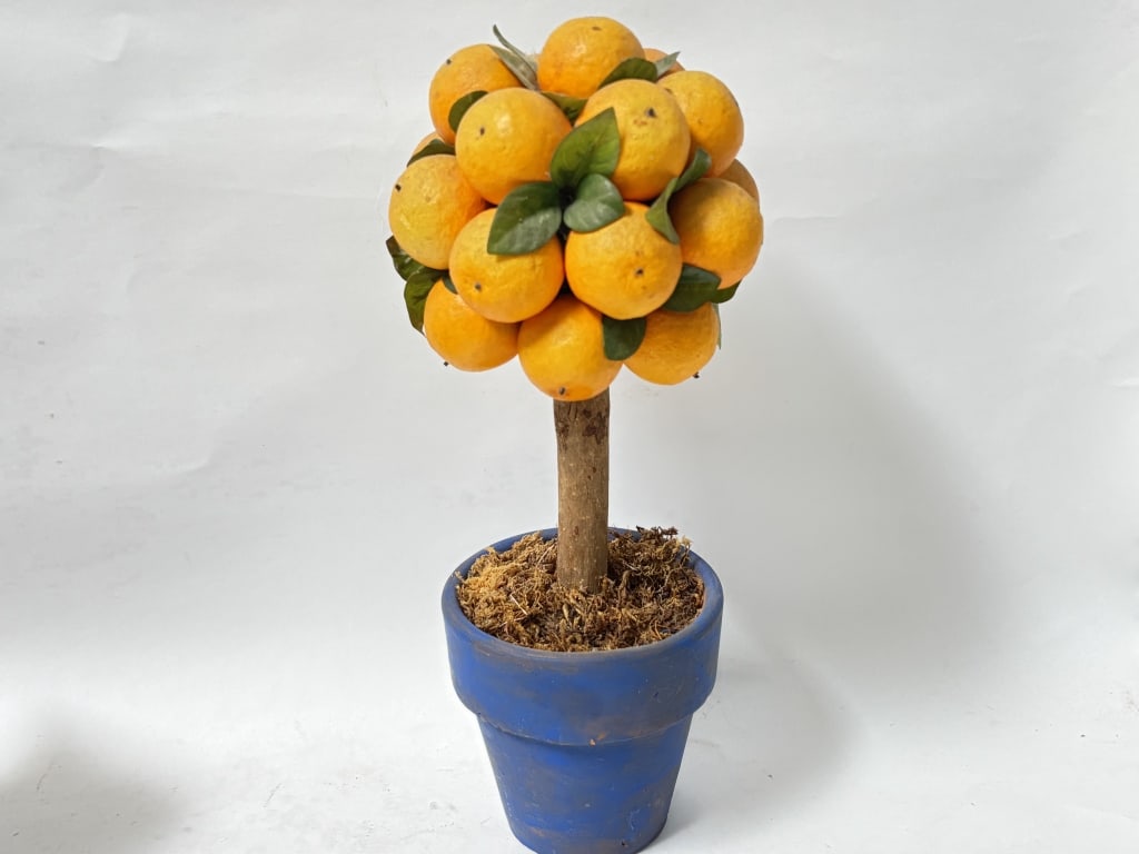 Fake Lemon Tree Decor (1 of 3)