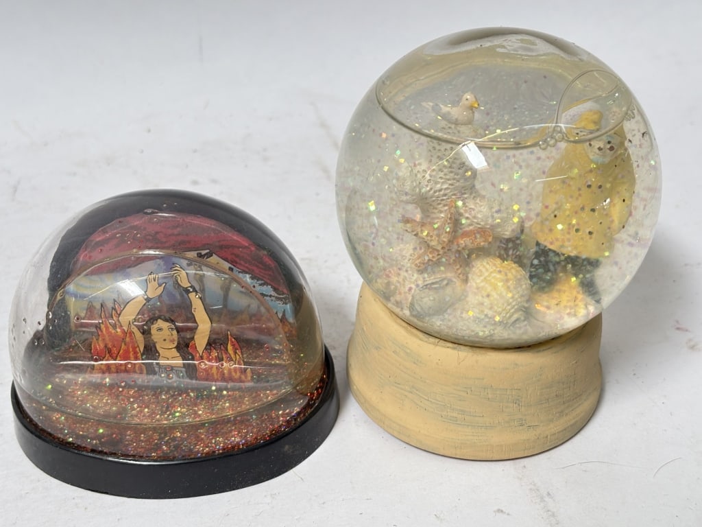 (2) Vintage Snow Globes - 2