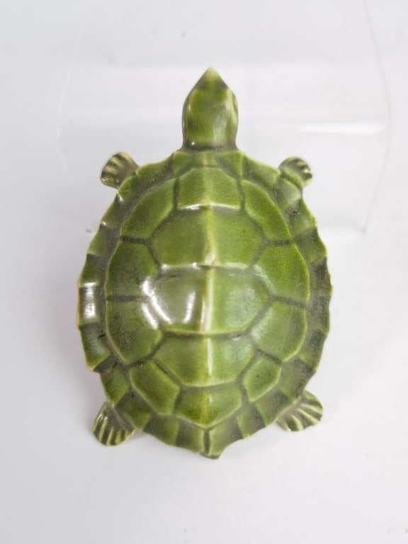 Green Glaze Porcelain Turtle - 2