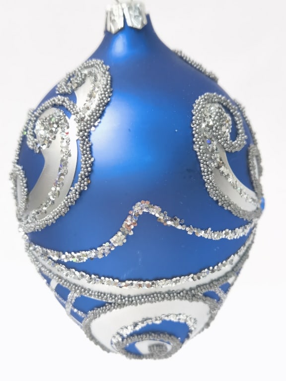 Blue Decorated Ornament - 3