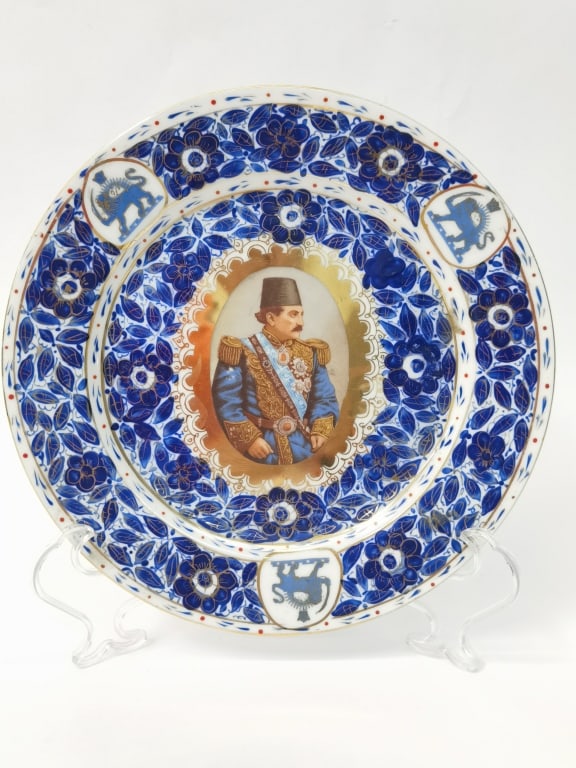 Vintage Porcelain B&W Portrait Plate (1 of 5)