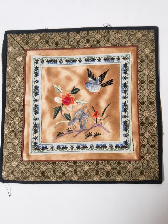 Chinese Bird and Flowers Embroidery (1 of 2)