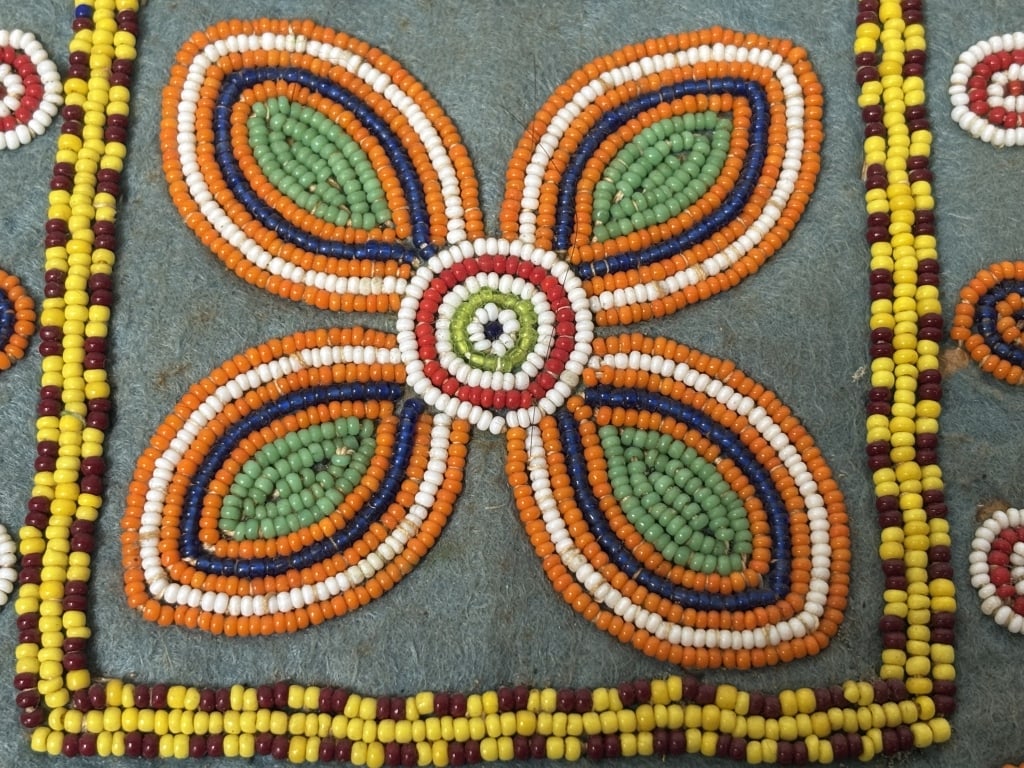 Vintage Beaded Embroidery Patch - 2