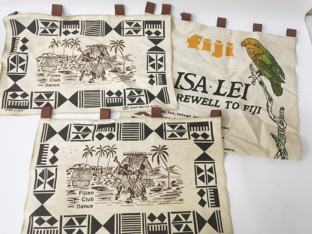 (3) Fiji Hanging Wall Decors: (3) Fiji Hanging Wall Decors, 29in by 18in