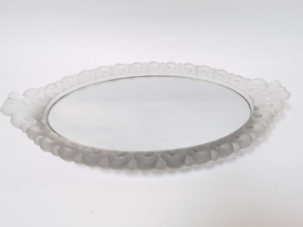 Frosted Glass Mirrored Vanity Tray (1 of 2)